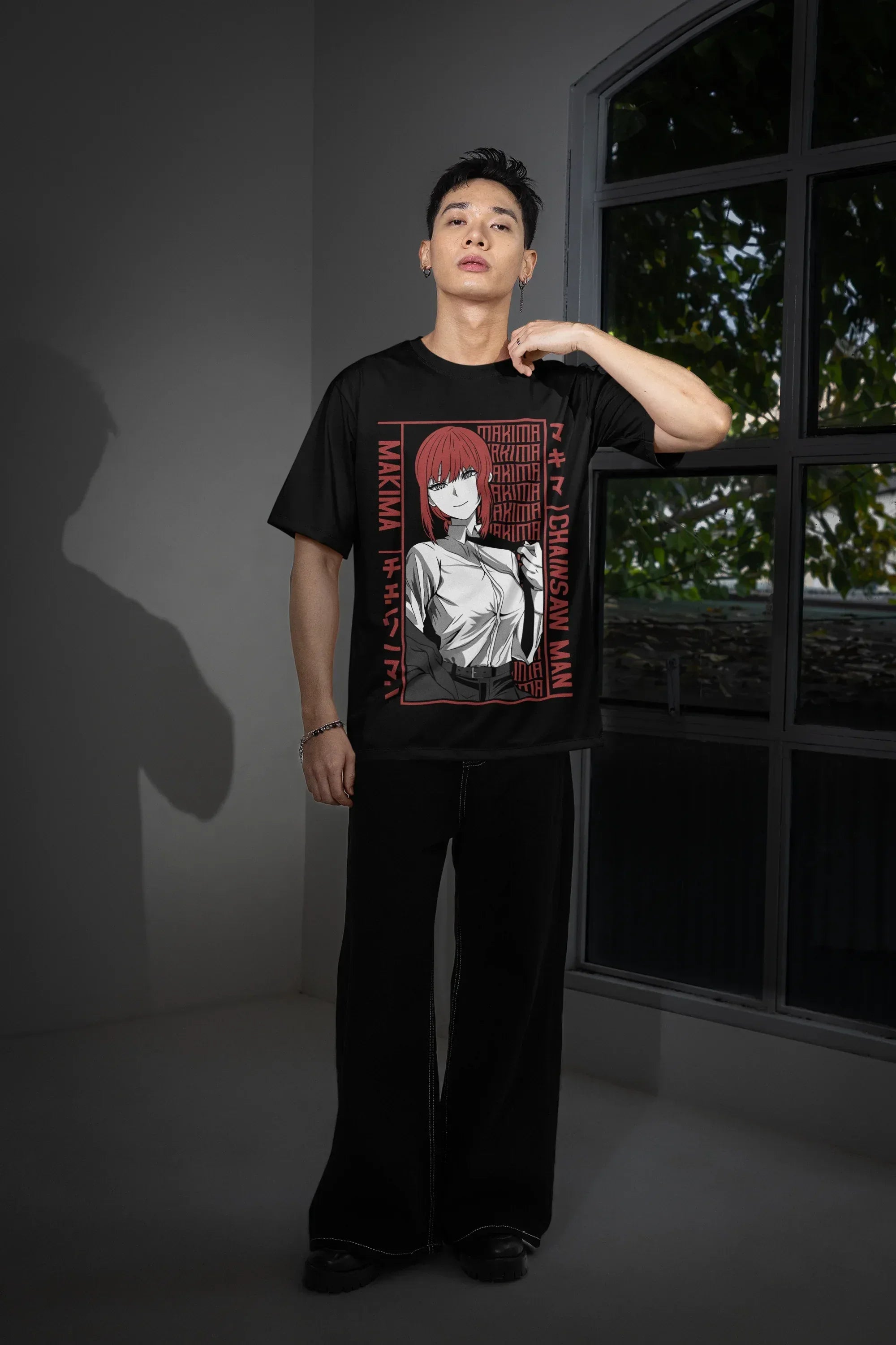 mockup-of-a-man-posing-near-a-window-while-wearing-an-oversized-t-shirt-m54149 - Drippyx