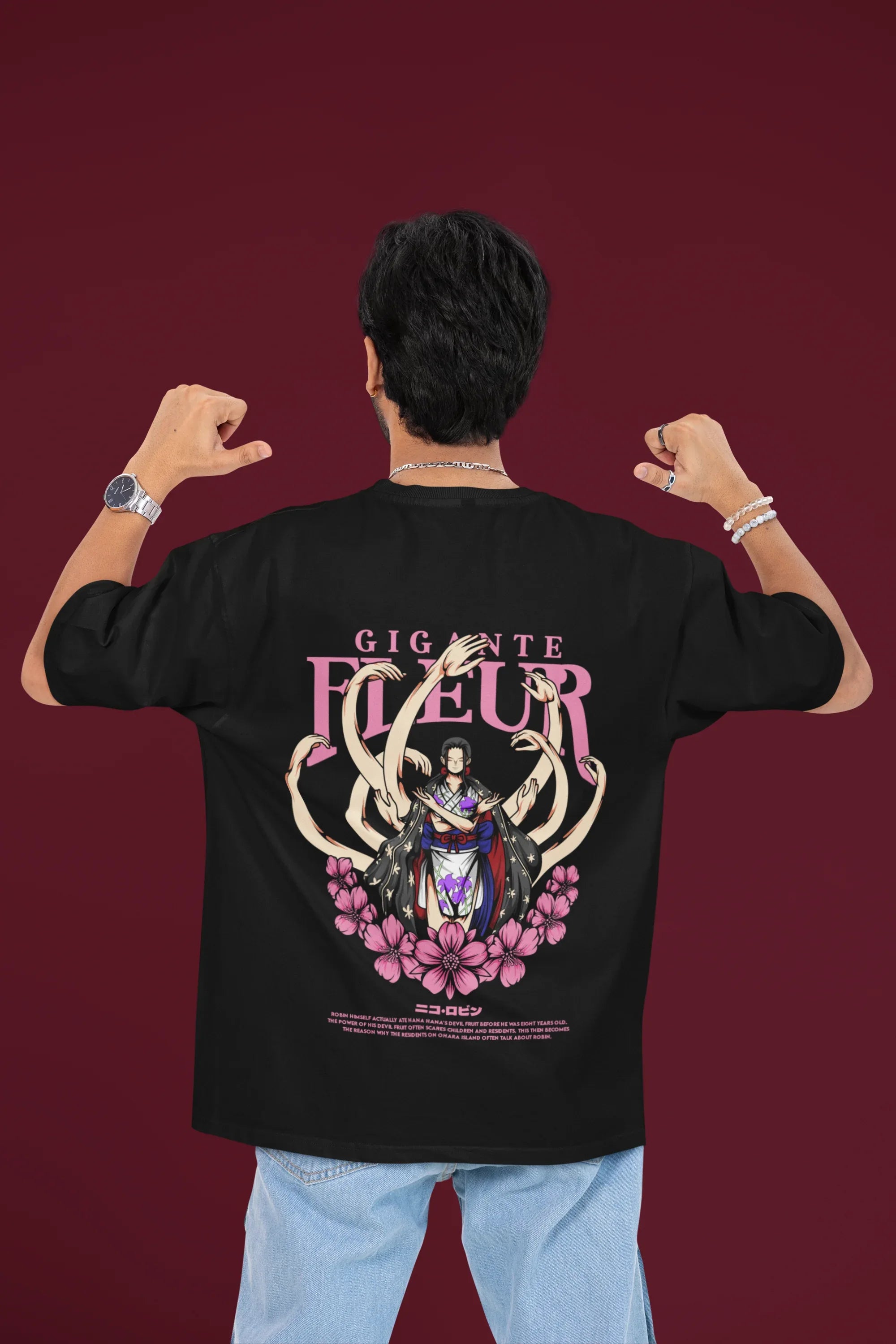 NICO Robin oversized T-shirt in heavy-weight Terry cotton, showing a relaxed fit and soft fabric in a casual streetwear style.